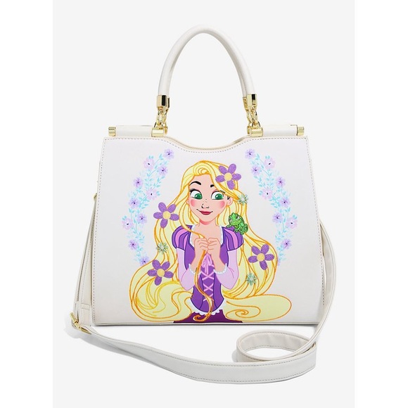 Loungefly Disney Tangled Floral Embroidered Handbag - Picture 1 of 6
